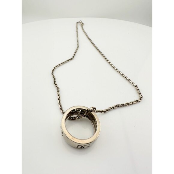 Dolce and Gabanna Cut Out DG Ring with Necklace - Picture 8 of 14